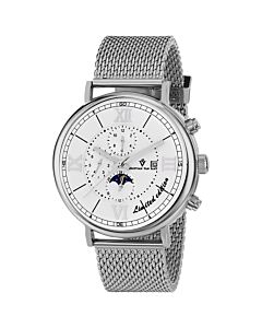 Men's Somptueuse LTD Chronograph Stainless Steel White Dial Watch