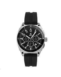 Men's Sonar Chronograph Rubber Black Dial Watch