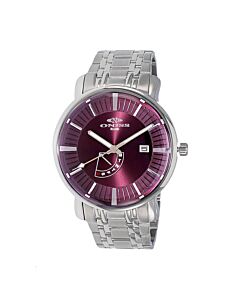 Men's Sorrento Stainless Steel Red Dial Watch