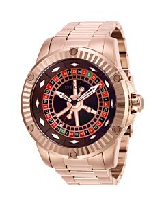 Men's Specialty Casino Stainless Steel Red Dial