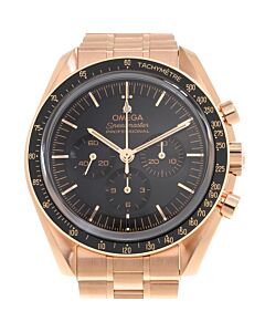 Men's Speedmaster Chronograph 18kt Rose Gold Black Dial Watch
