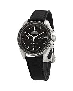 Men's Speedmaster Chronograph Nylon Fabric Black Dial Watch