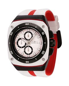 Men's Speedway Chronograph Silicone White Dial Watch