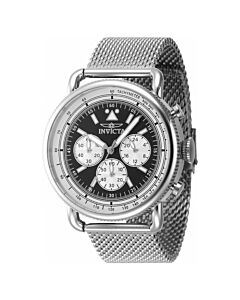 Men's Speedway Chronograph Stainless Steel Black Dial Watch