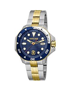 Men's Spiccato Stainless Steel Blue Dial Watch