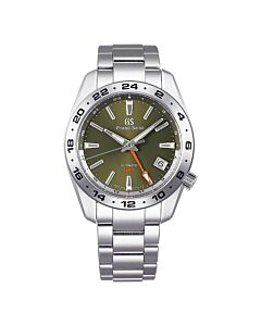 Men's Sport Stainless Steel Green Dial Watch