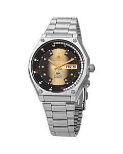 Men's Stainless Steel Champagne / Black Dial Watch