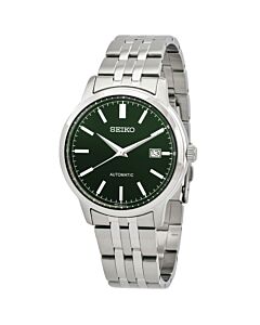Men's Essentials Stainless Steel Green Dial Watch