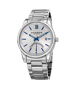 Men's Stainless Steel Silver Dial