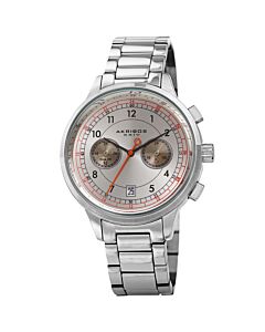 Men's Chronograph Stainless Steel Silver-tone Dial