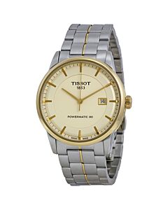 Men's Stainless Steel with Gold-plated accents Ivory Dial