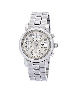 Men's Star Classique Chronograph Stainless Steel Silver Guilloche Dial Watch
