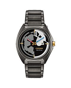 Men's Star Wars Classic Stainless Steel Black Dial Watch