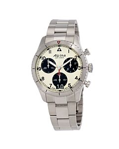 Men's Startimer Chronograph Stainless Steel White Dial Watch