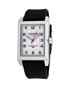 Men's Stealth Rubber White Dial Watch