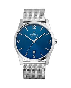 Men's Sten Stainless Steel Blue Dial Watch