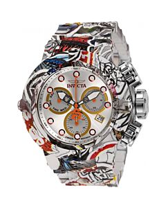 Men's Subaqua Chronograph Stainless Steel Antique Silver Dial Watch