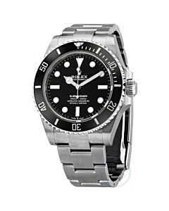 Men's Submariner Stainless Steel Black Dial Watch