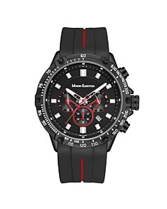Men's Submersive Chronograph Silicone Black Dial Watch