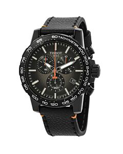 Men's Supersport Chrono Basketball Edition Chronograph Leather Graded Grey-Black Dial Watch