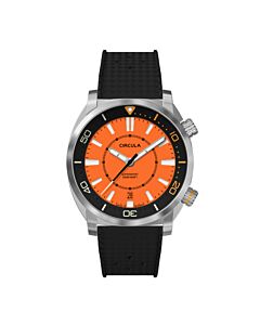 Men's Supersport Rubber Orange Dial Watch
