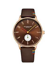 Men's Symphony Leather Brown Dial Watch