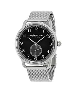 Men's Symphony Stainless Steel Black Dial Watch