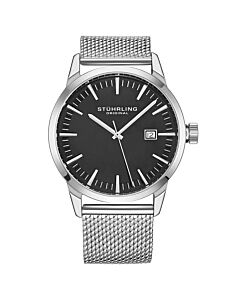 Men's Symphony Stainless Steel Mesh Grey Dial Watch