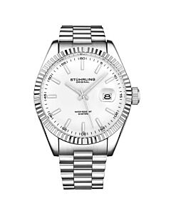 Men's Symphony Stainless Steel White Dial Watch