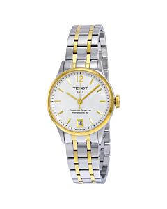 Men's T-Classic Collection Two-tone (Silver and Gold PVD) Stainless Steel White Dial