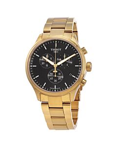 Men's T-Sport Chronograph Stainless Steel Black Dial Watch