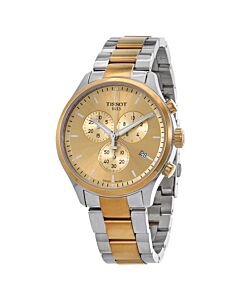 Men's T-Sport Chronograph Stainless Steel Champagne Dial Watch
