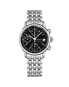 Men's Telemark Chronograph Stainless Steel Black Dial Watch