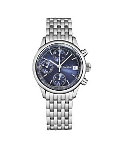 Men's Telemark Chronograph Stainless Steel Blue Dial Watch