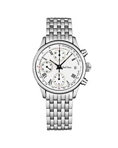 Men's Telemark Chronograph Stainless Steel White Dial Watch