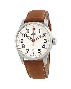 Men's Terragraph Leather White Dial Watch