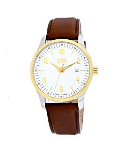Men's Terragraph Leather White Dial Watch