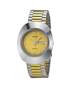 Men's The Original Stainless Steel Gold Dial Watch