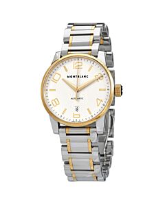 Men's Timewalker Stainless Steel with 18kt Yellow Gold Links Silver Dial Watch