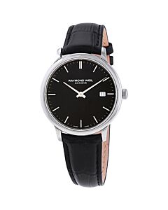 Men's Toccata (Calfskin) Leather Black Dial Watch