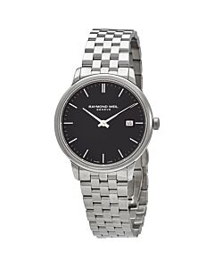 Men's Toccata Stainless Steel Black Dial Watch