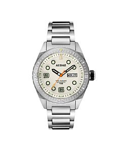 Men's Tri-Hawk Tritium Stainless Steel White Dial Watch
