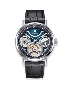 Men's Ultramatic II Calfskin Black Dial Watch