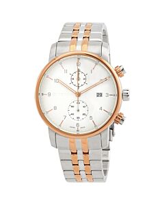 Men's Urban Classic Chronograph Stainless Steel White Dial Watch