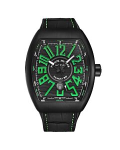 Men's Vanguard Rubber Black Dial Watch