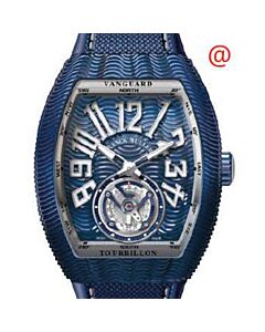 Men's Vanguard Tourbillon Rubber Blue Dial Watch