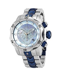 Men's Venom Chronograph Stainless Steel Mother of Pearl Dial Watch