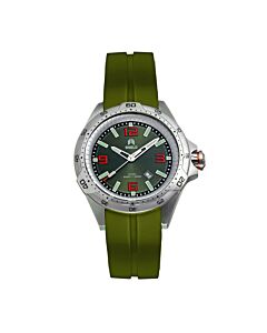 Men's Vessel Rubber Green Dial Watch