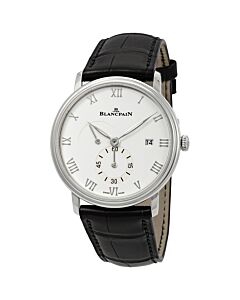 Men's Villeret Alligator Leather Lined with Alzavel White Dial