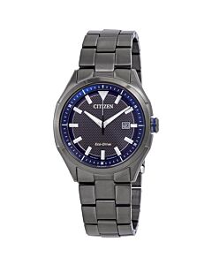Men's WDR Stainless Steel Blue Dial Watch